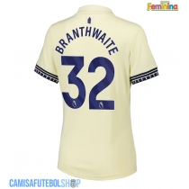 Camisa de time de futebol Everton Jarrad Branthwaite #32 Replicas 2º Equipamento Feminina 2025-26 Manga Curta